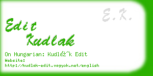 edit kudlak business card